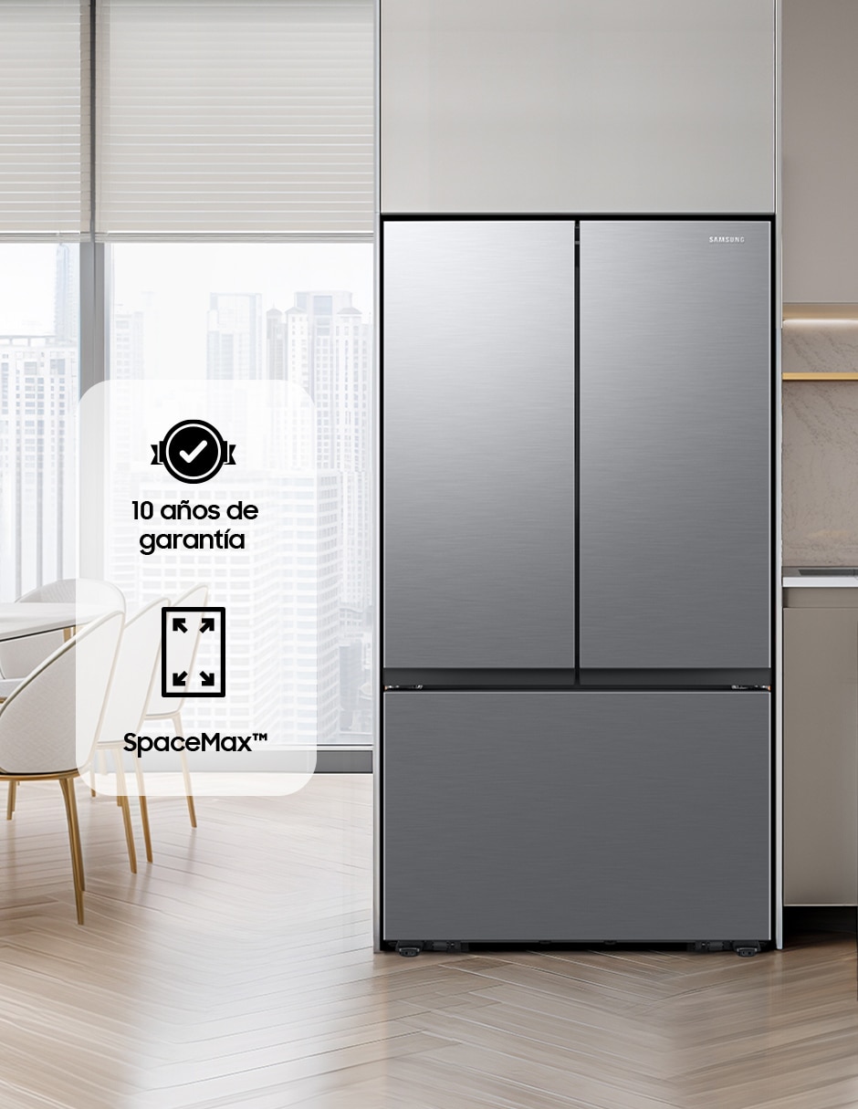 Refrigerador french door Samsung 32 pies tecnología inverter RF32CG5A10S9EM