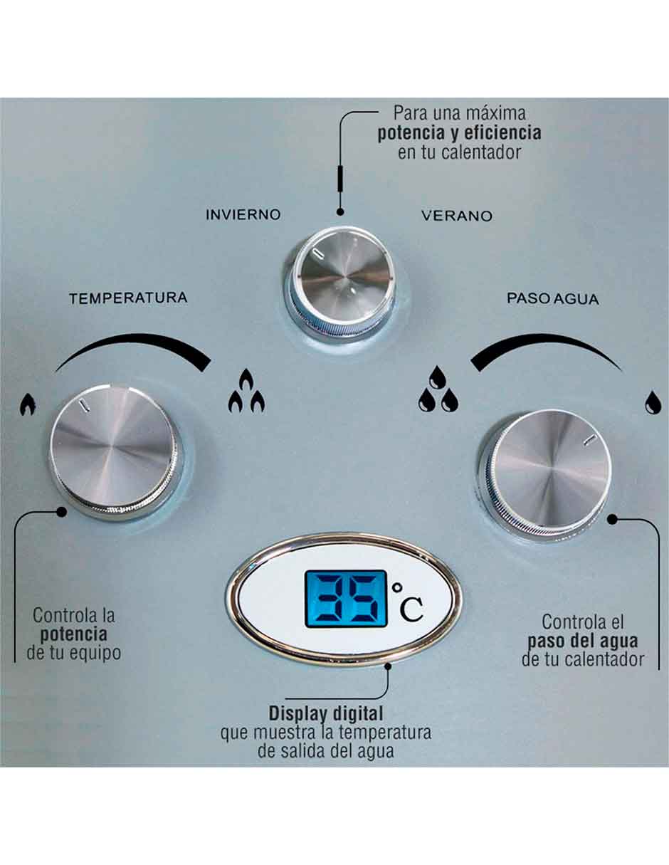 Calentador instantáneo KA-INS-045LP-01 4.5 L gas lp