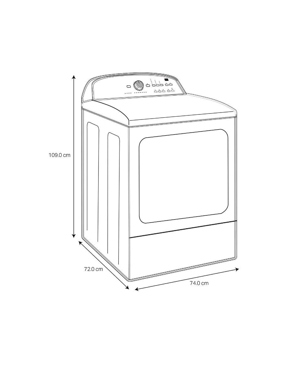 Secadora de gas Maytag de 19 kg con 3 ciclos 7MMGDC300DW