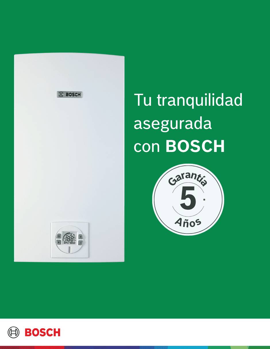 Calentador de paso bosch easy control 26lts lp sin tamaño gas lp