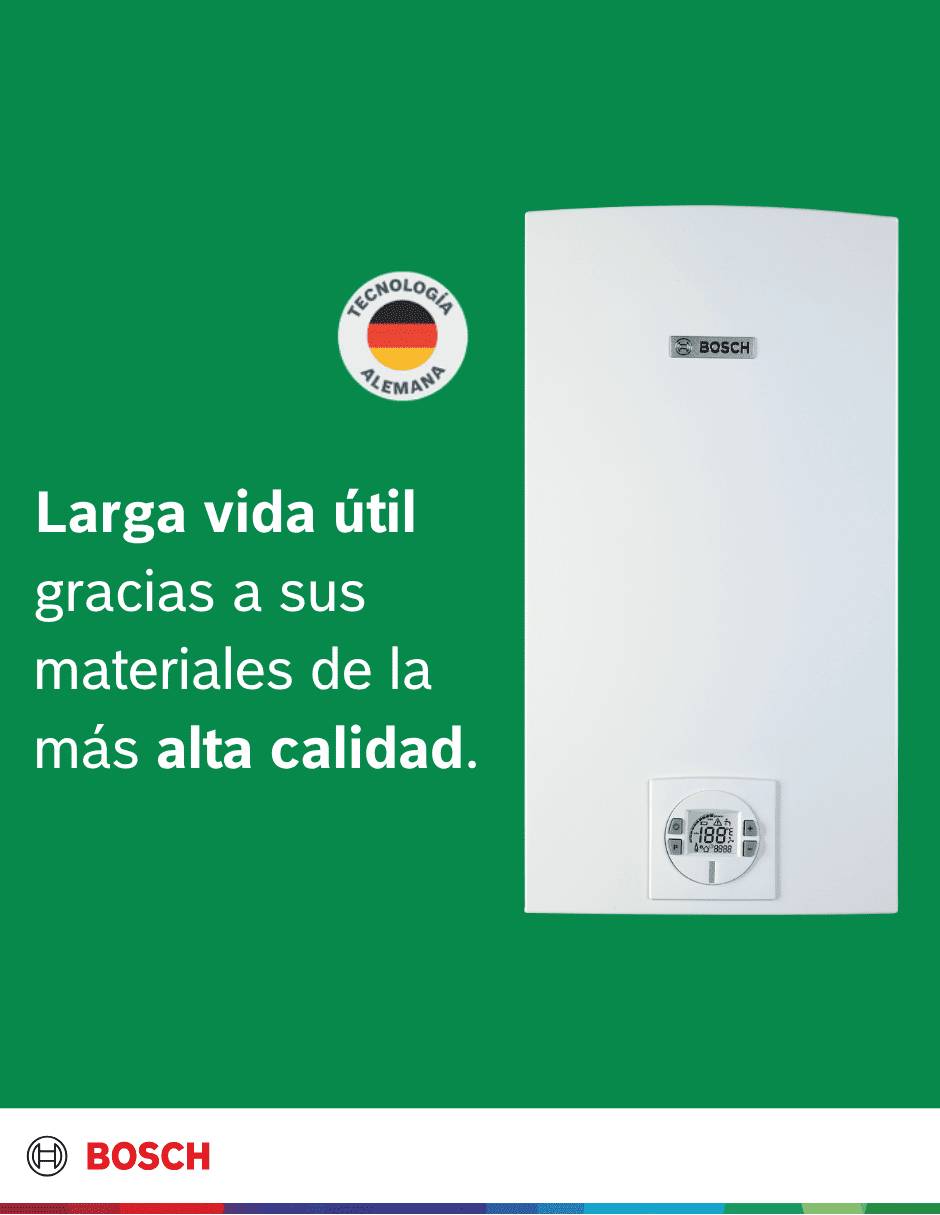 Calentador de paso bosch easy control 26lts lp sin tamaño gas lp
