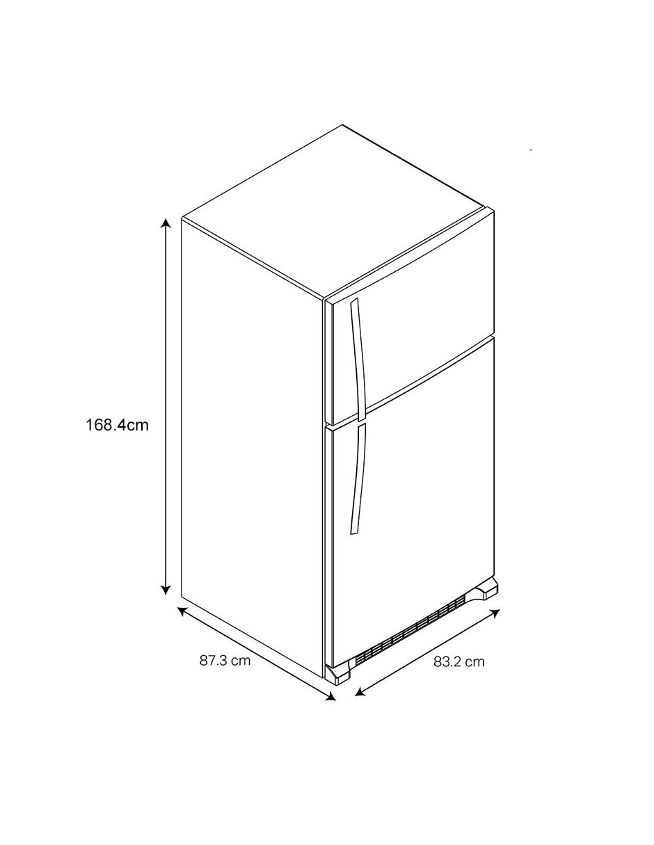 Refrigerador top mount 21 pies cúbicos no frost WT2150S 5