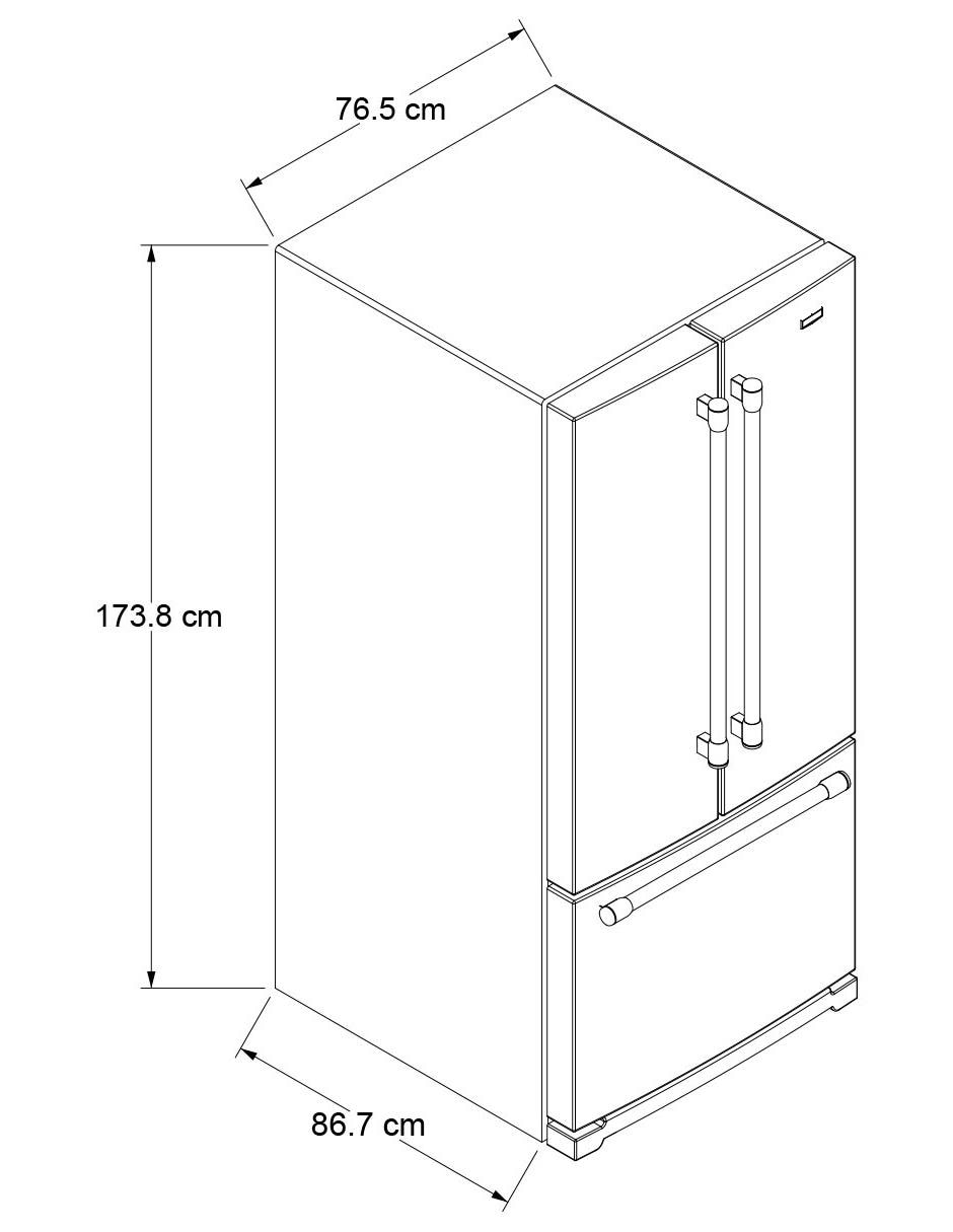 Refrigerador french door Maytag 20 pies cúbicos no frost y fábrica de hielo MMFF2055ERM
