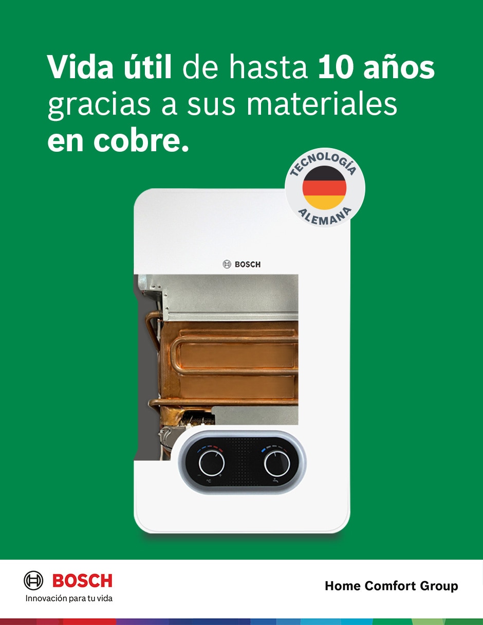 Calentador alta recuperación Bosch Confort 13 L Gas LP 12