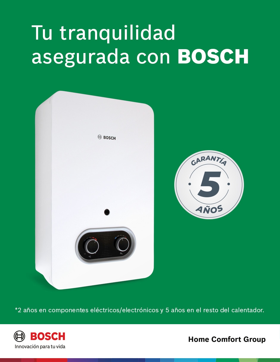 Calentador alta recuperación Bosch Confort 13 L Gas LP