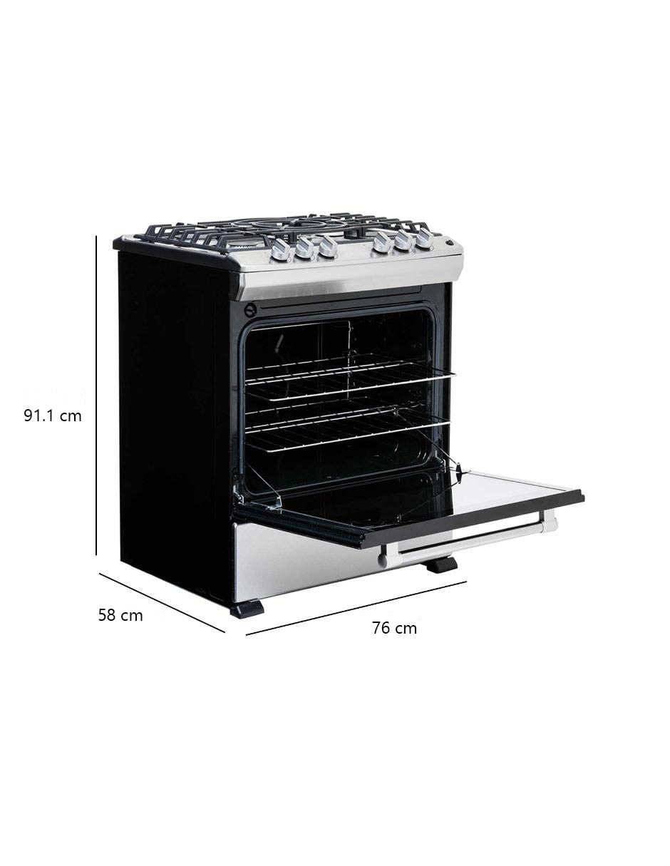 Estufa de piso a Gas LP Maytag 76 cm MF8000S de 5 quemadores