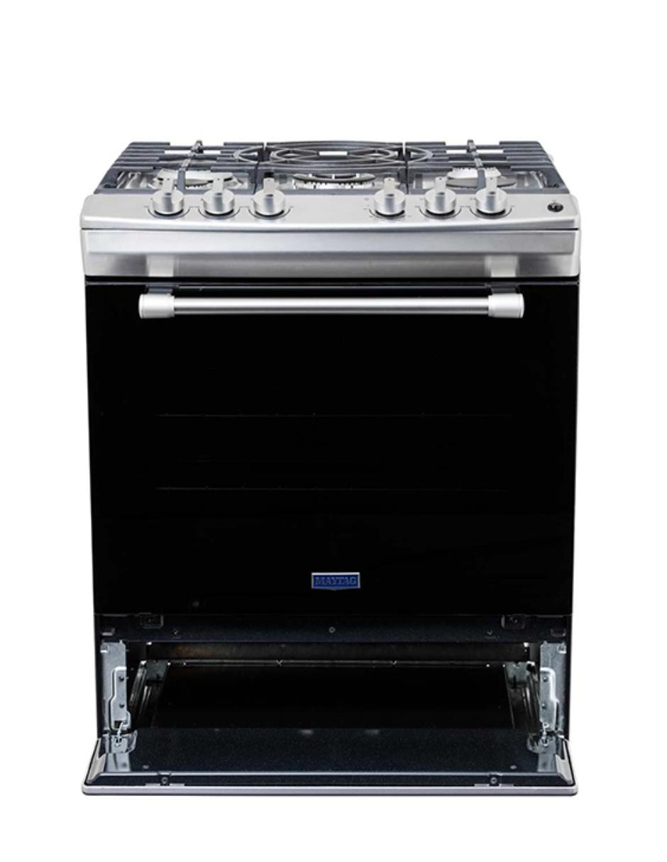 Estufa de piso a Gas LP Maytag 76 cm MF8000S de 5 quemadores