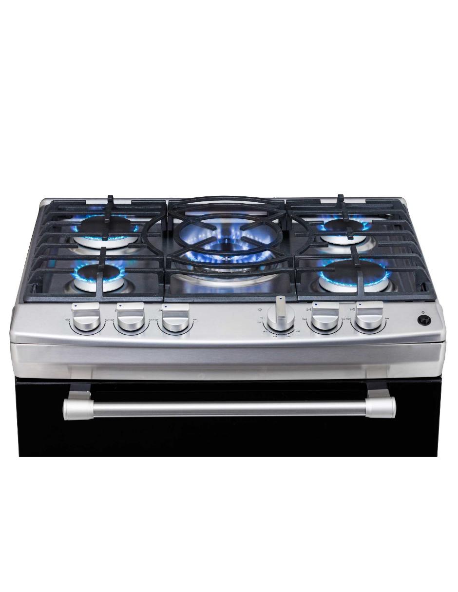 Estufa de piso a Gas LP Maytag 76 cm MF8000S de 5 quemadores