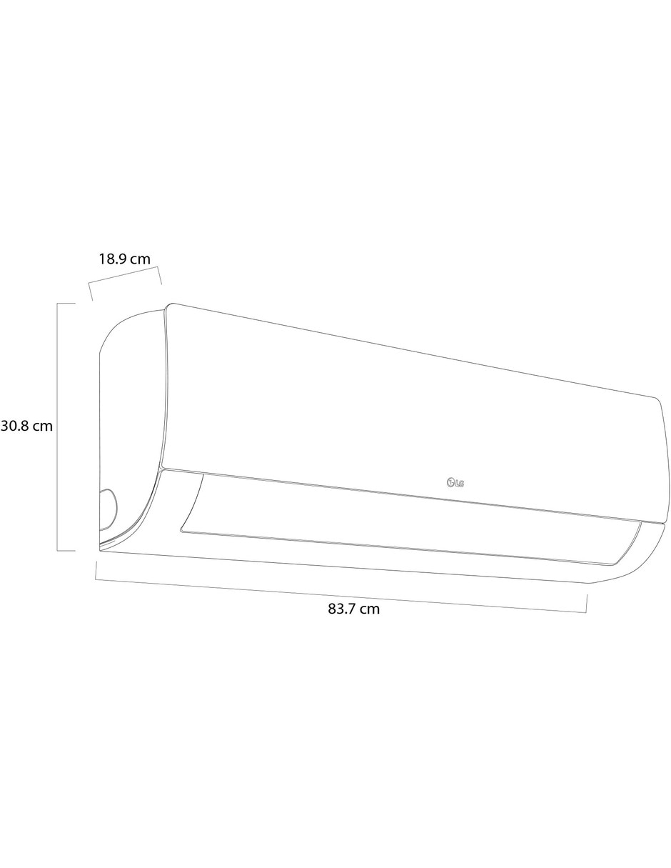 Aire acondicionado mini split Lg Frío 12000 BTU VM121C6/VM121C8 110-220 V