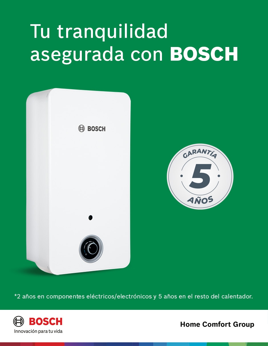 Calentador de paso Bosch BALANZ 13 L gas lp