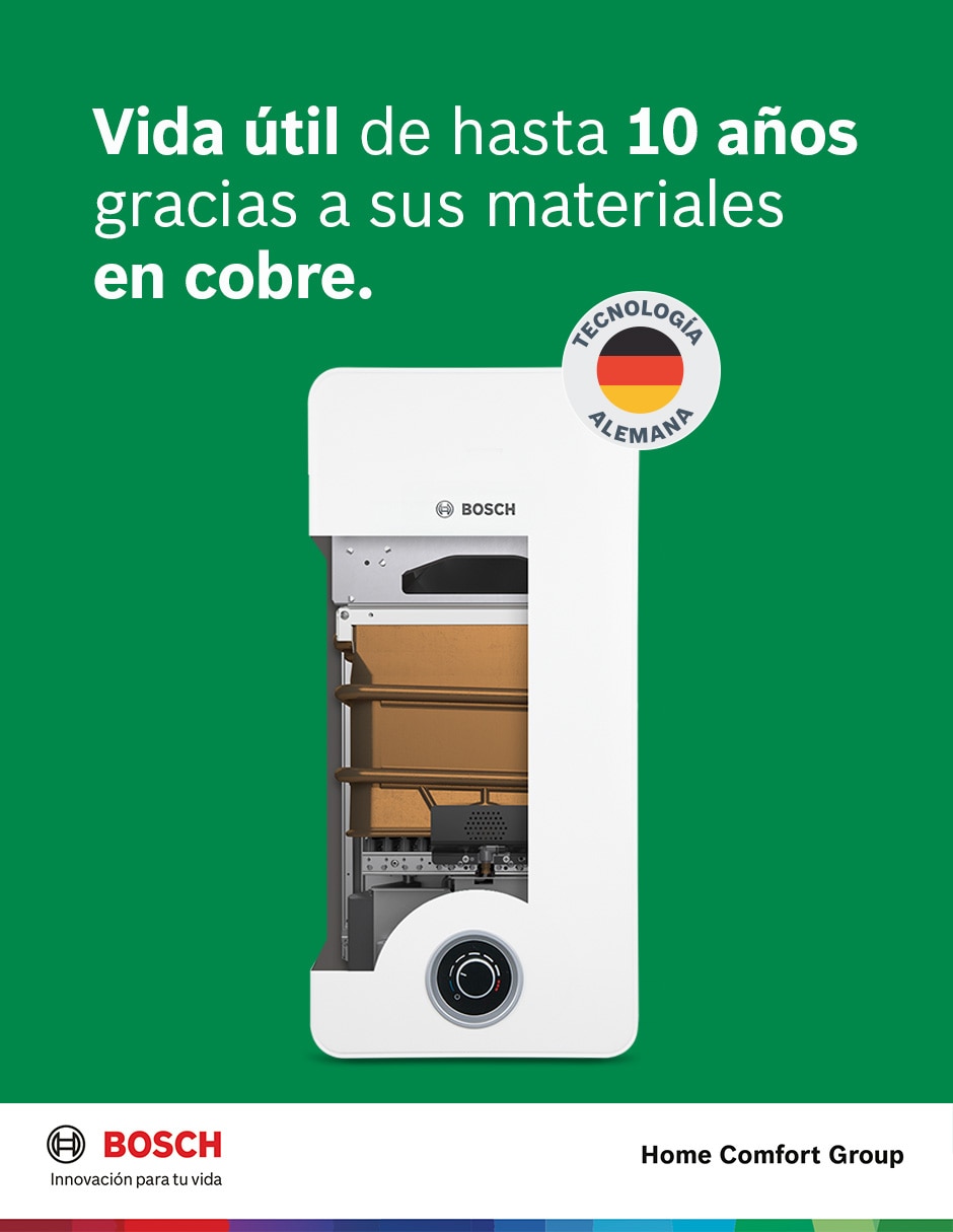 Calentador de paso Bosch BALANZ 13 L gas lp