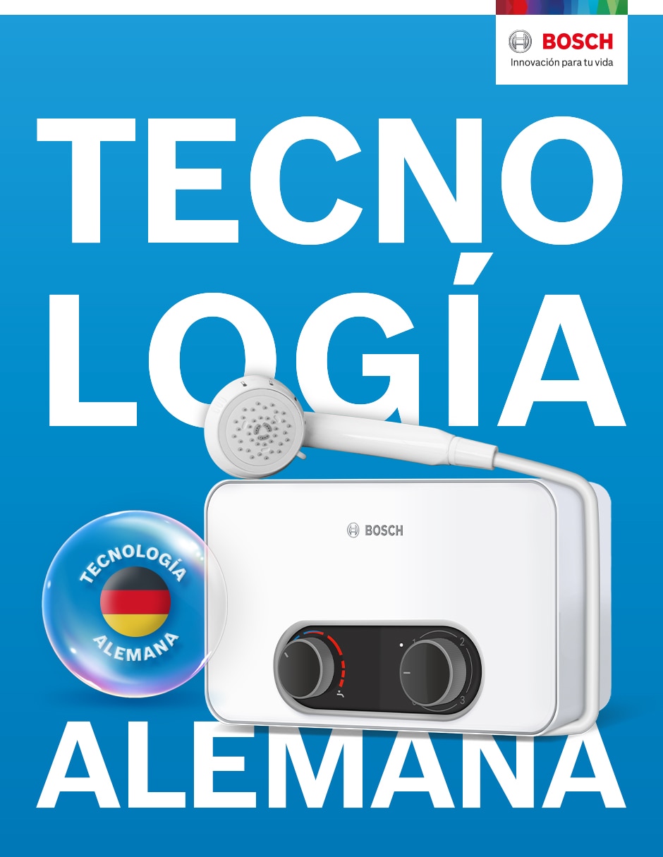 Calentador de paso Bosch Regadera instantánea