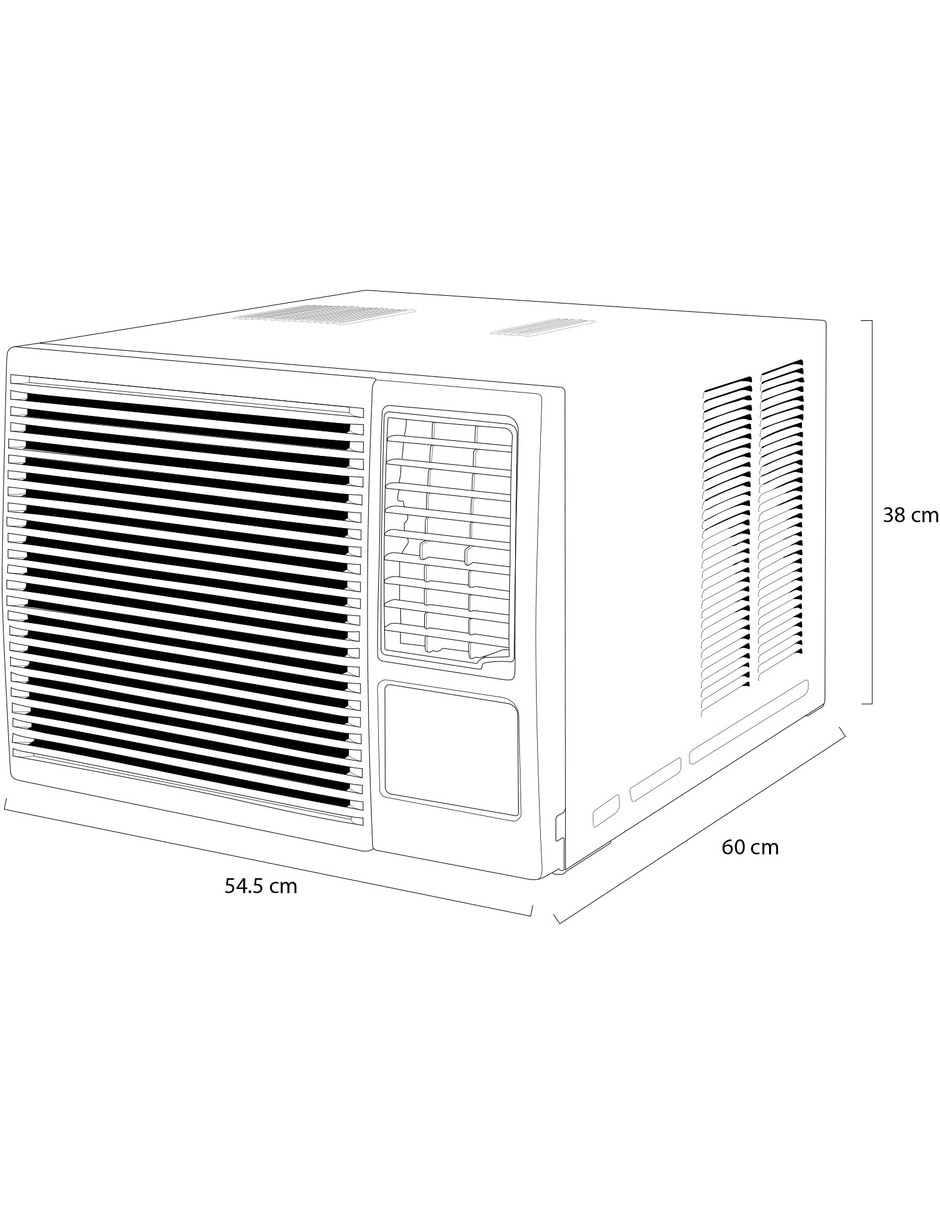 Aire acondicionado de ventana Frío 12000 BTU W121CE 115 V 4