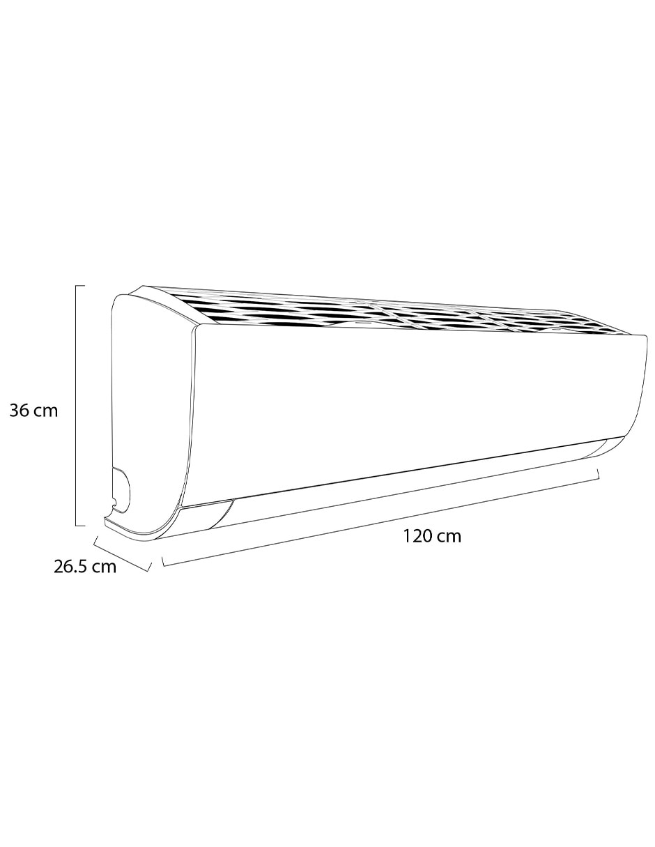 Aire acondicionado mini split Frío y calor 33000 BTU SW362H8 230 V 8