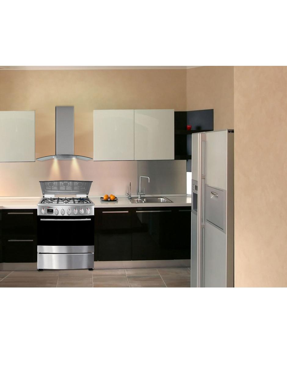 Estufa de piso 76 cm EKE-506 PALERMO de 6 quemadores