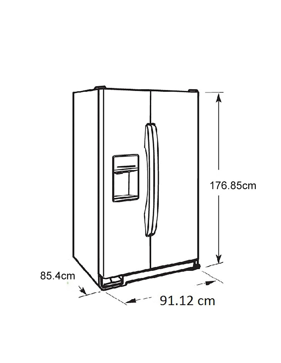 Refrigerador top mount Whirlpool 25 pies cúbicos no frost y fábrica de hielo WD5620S