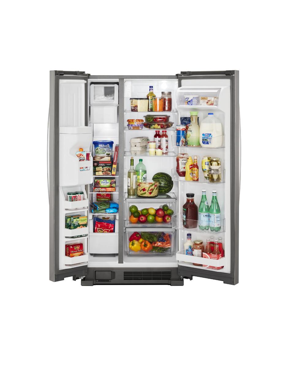 Refrigerador top mount Whirlpool 25 pies cúbicos no frost y fábrica de hielo WD5620S