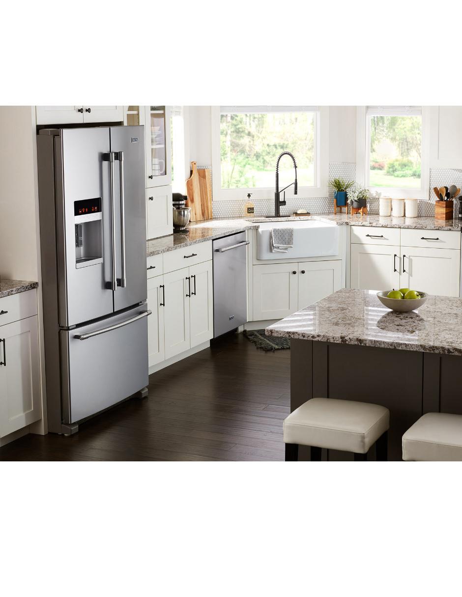 Refrigerador french door Maytag 24 pies cúbicos no frost y fábrica de hielo MFI2570FEZ