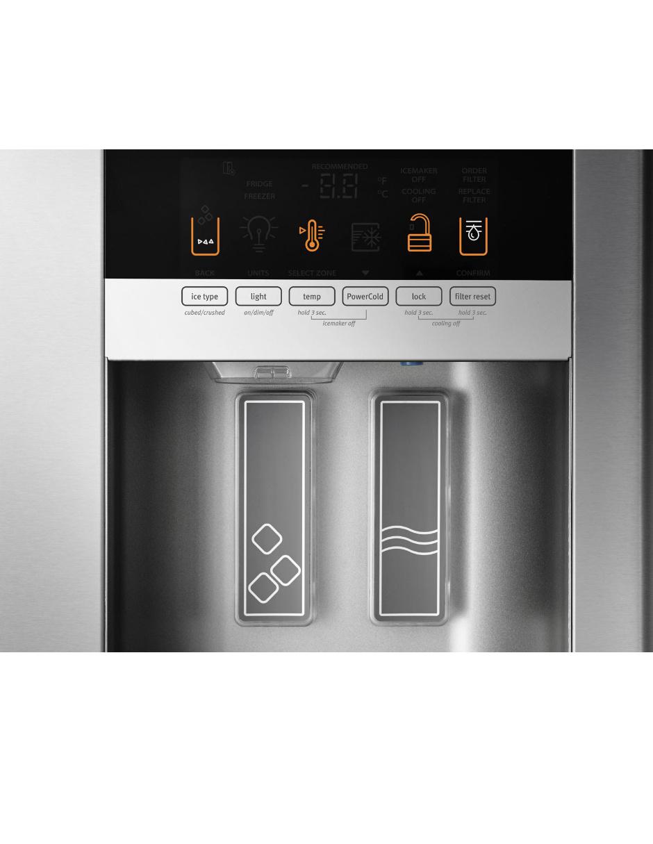 Refrigerador french door Maytag 24 pies cúbicos no frost y fábrica de hielo MFI2570FEZ