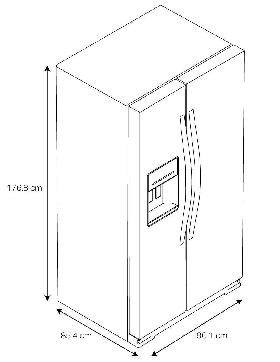 Refrigerador dúplex Whirlpool 25 pies cúbicos no frost WD5720Z