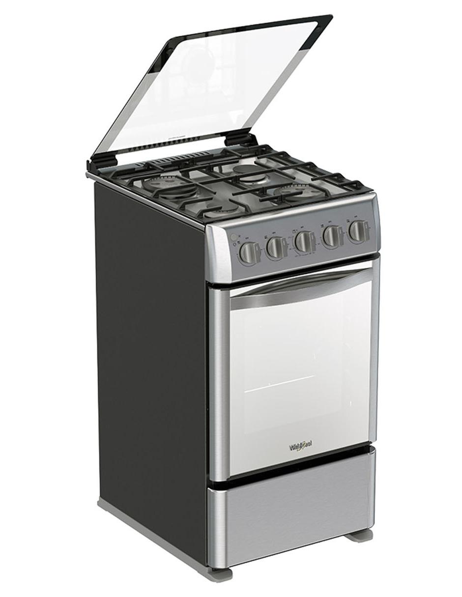 Estufa de piso a Gas LP Whirlpool 50 cm WWR7000S de 4 quemadores