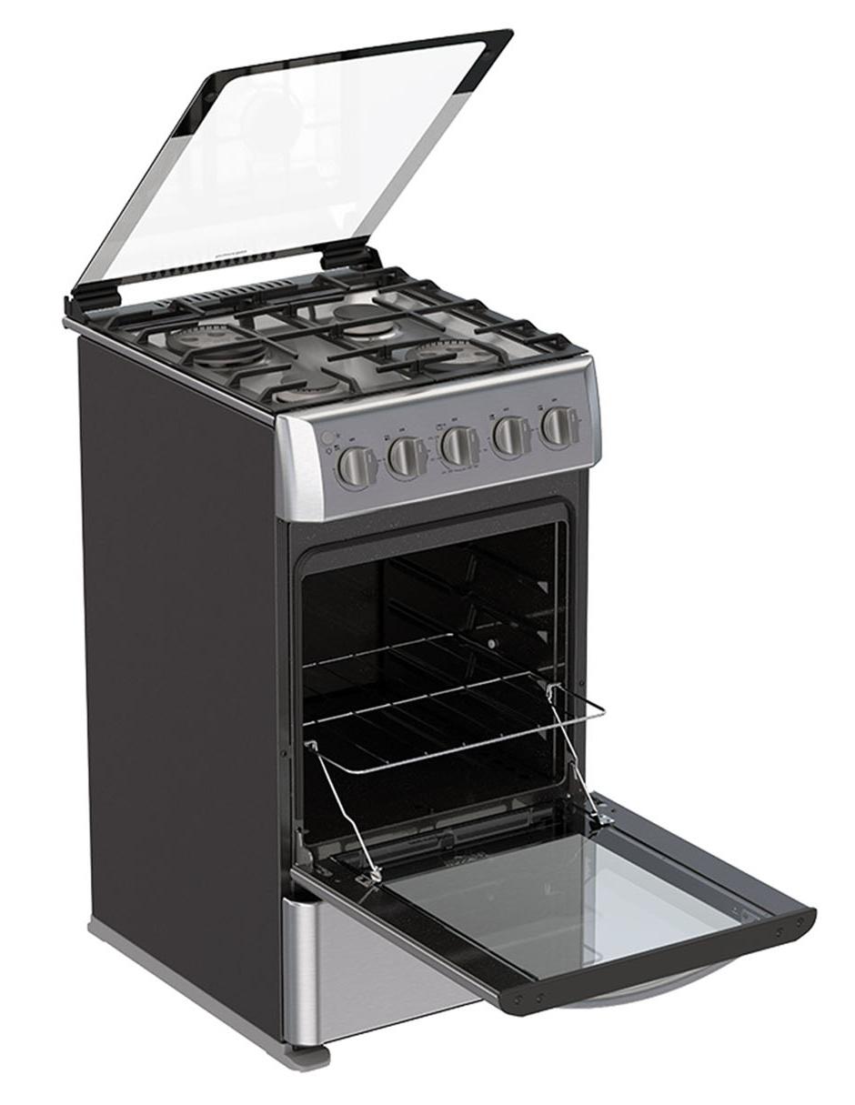 Estufa de piso a Gas LP Whirlpool 50 cm WWR7000S de 4 quemadores