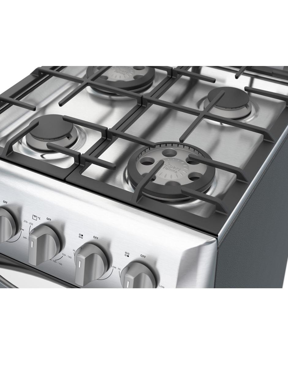 Estufa de piso a Gas LP Whirlpool 50 cm WWR7000S de 4 quemadores