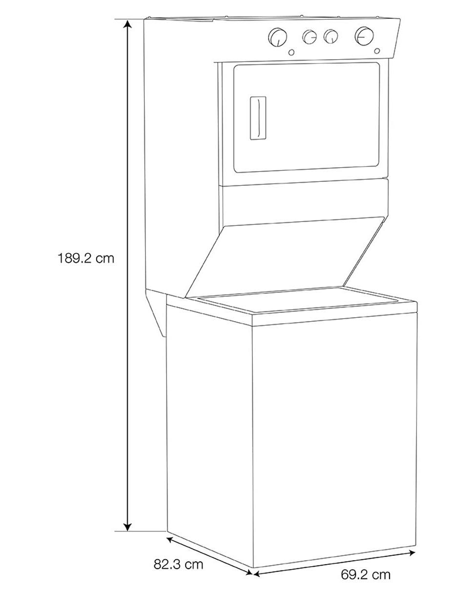 Centro de lavado Whirlpool de Gas 20 kg 7MWGT4027HW