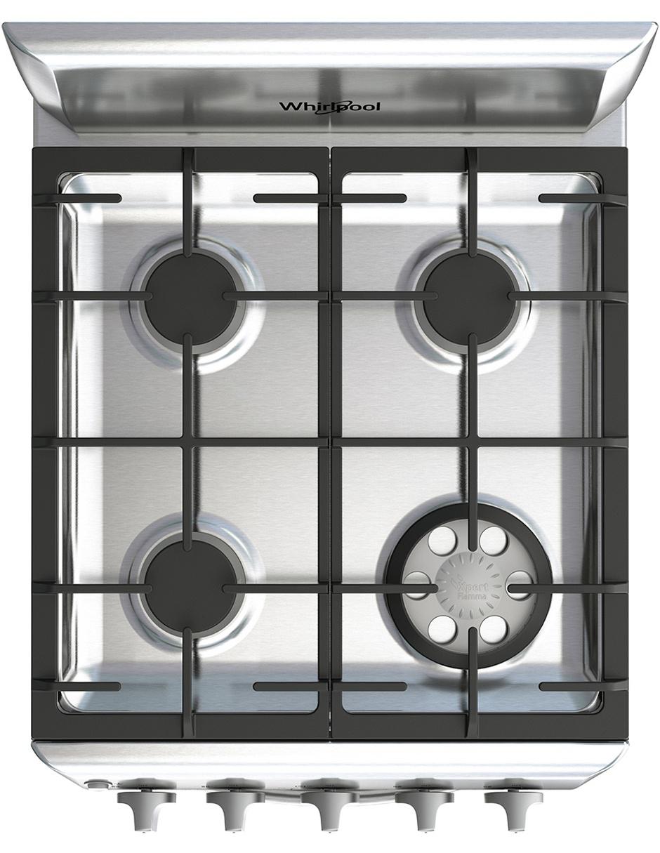 Estufa de piso a Gas LP Whirlpool 50 cm WWR5000S de 4 quemadores
