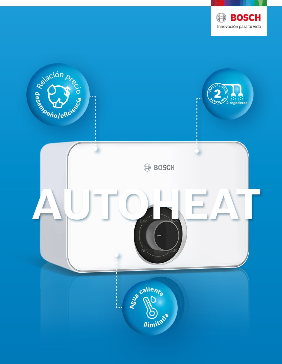 Calentador de paso autoheat 6 l eléctrico Calentador de paso autoheat 6 l eléctrico