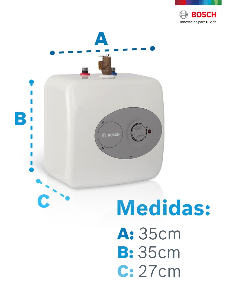 Calentador de depósito Bosch Minitanque 10 L eléctrico