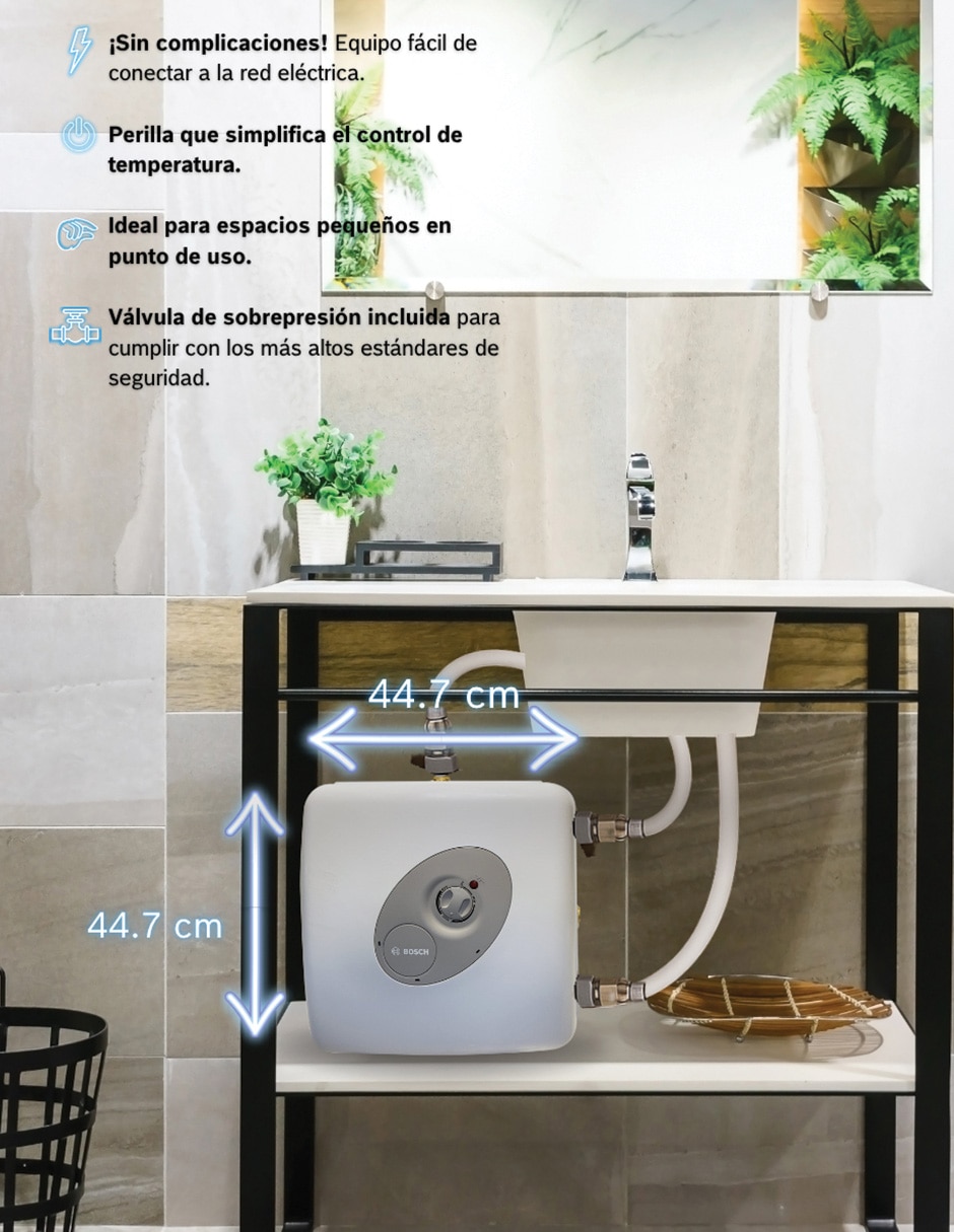 Calentador alta recuperación Bosch Minitanque 15 L eléctrico