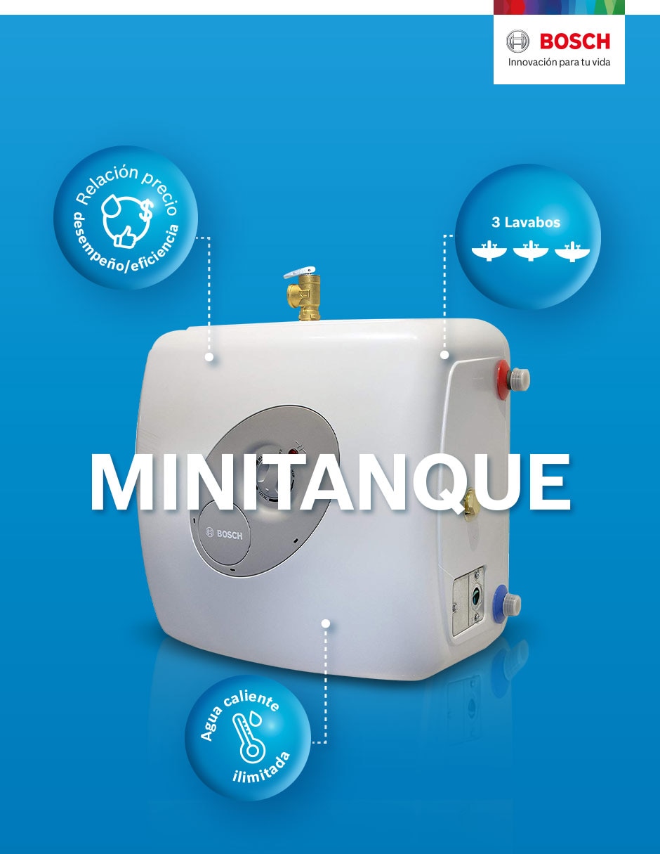 Calentador de depósito Bosch Minitanque 27 L eléctrico