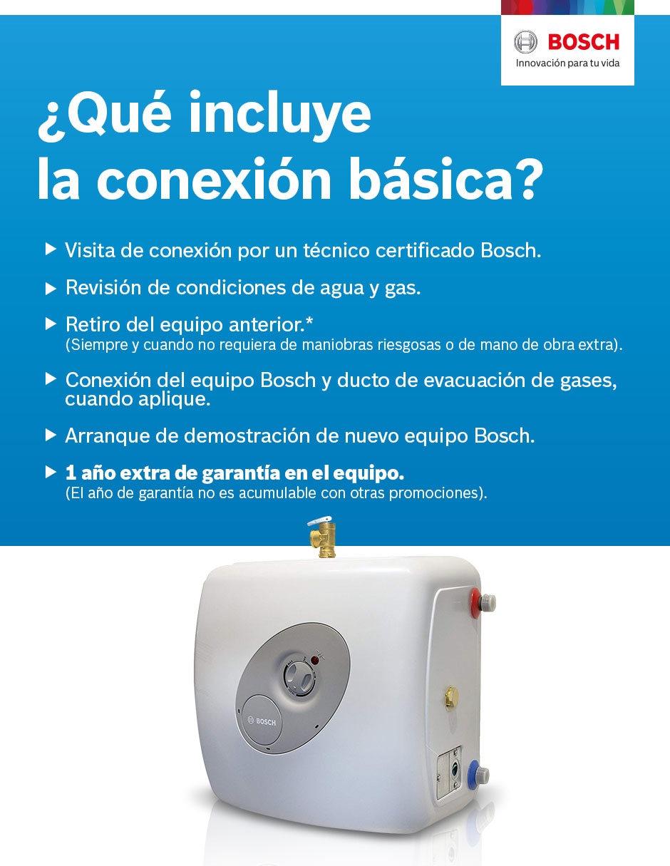 Calentador de depósito Bosch Minitanque 27 L eléctrico