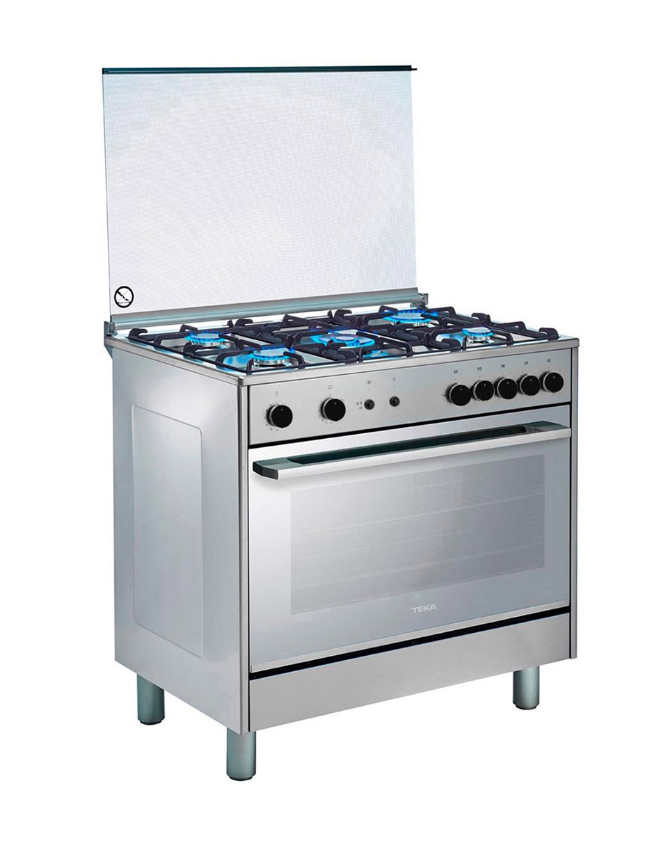 Estufa de piso a gas LP Teka 89.5 cm FS3RS965GGXL de 5 quemadores