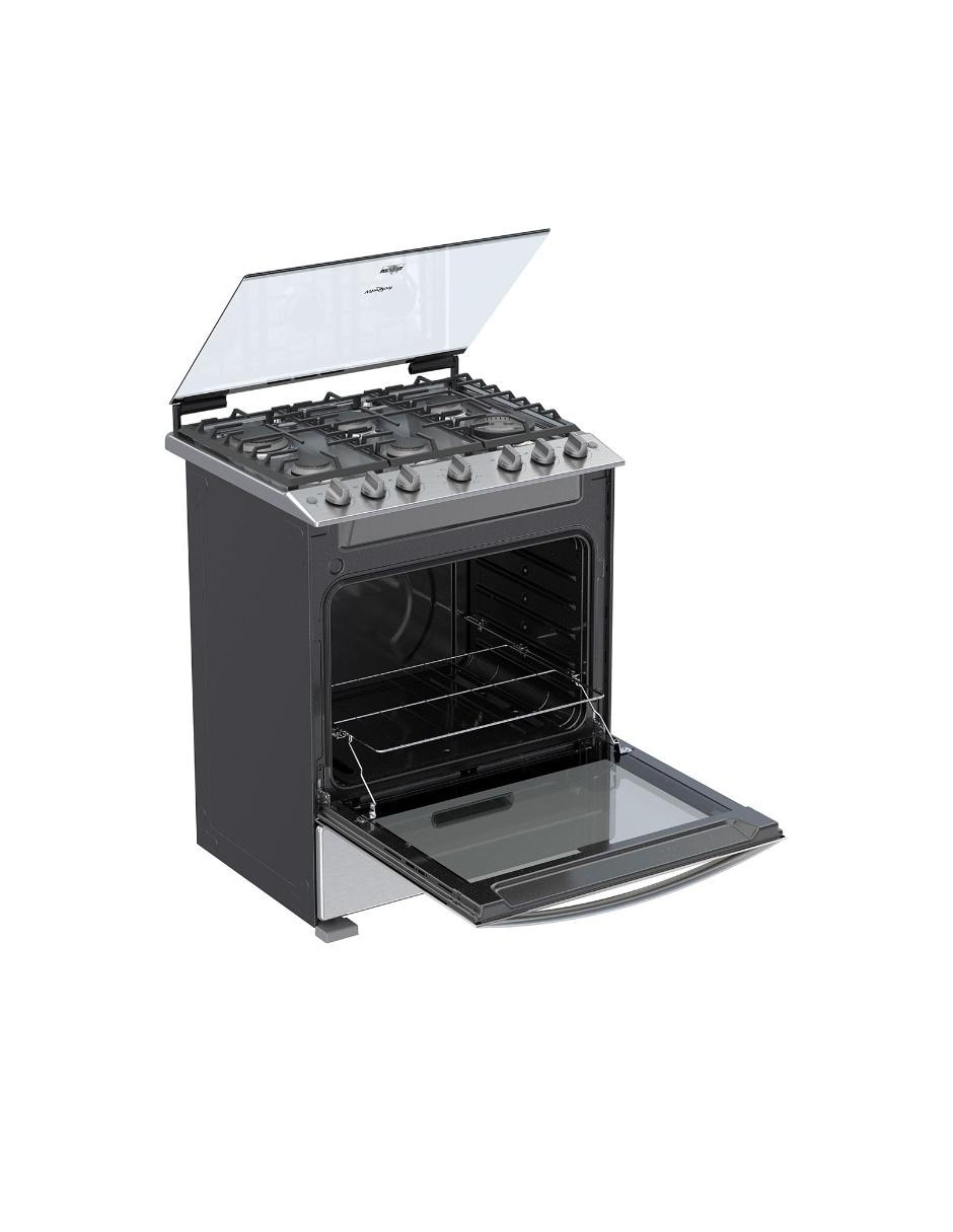 Estufa de piso a gas lp 76 cm WFR5100S de 6 quemadores Estufa de piso a gas lp 76 cm WFR5100S de 6 quemadores