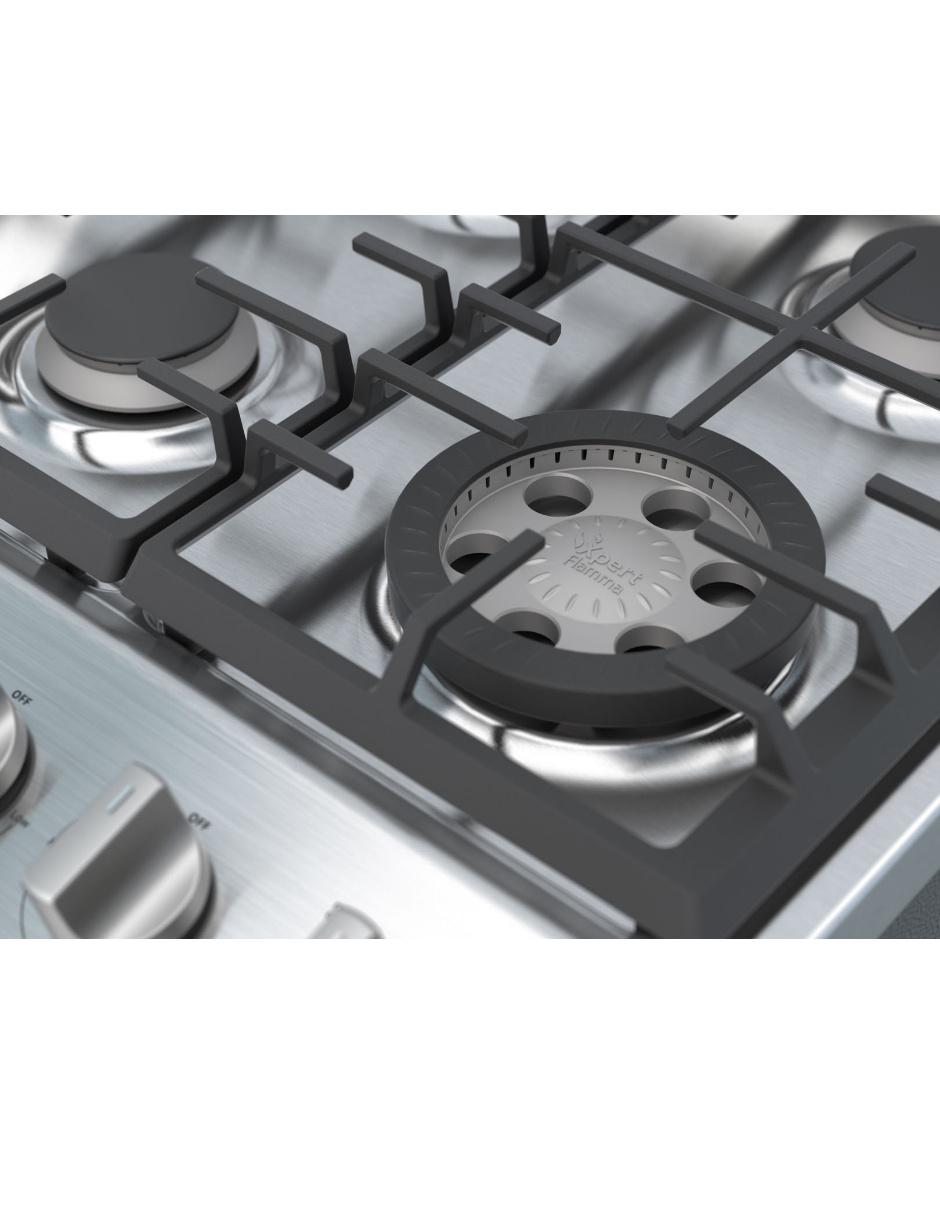 Estufa de piso a gas lp Whirlpool 76 cm WFR5100S de 6 quemadores