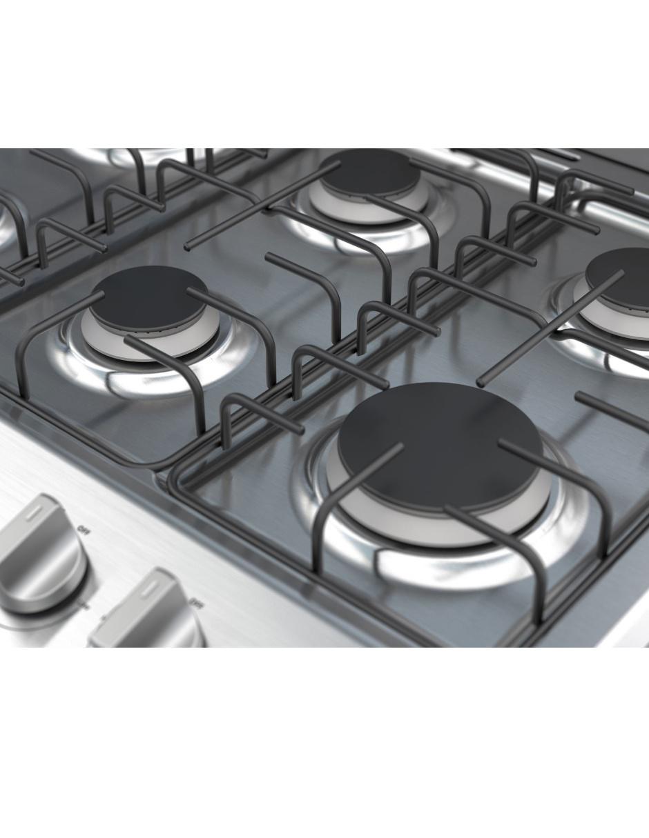 Estufa de piso a Gas LP 76 cm WFR3200D de 6 quemadores 5