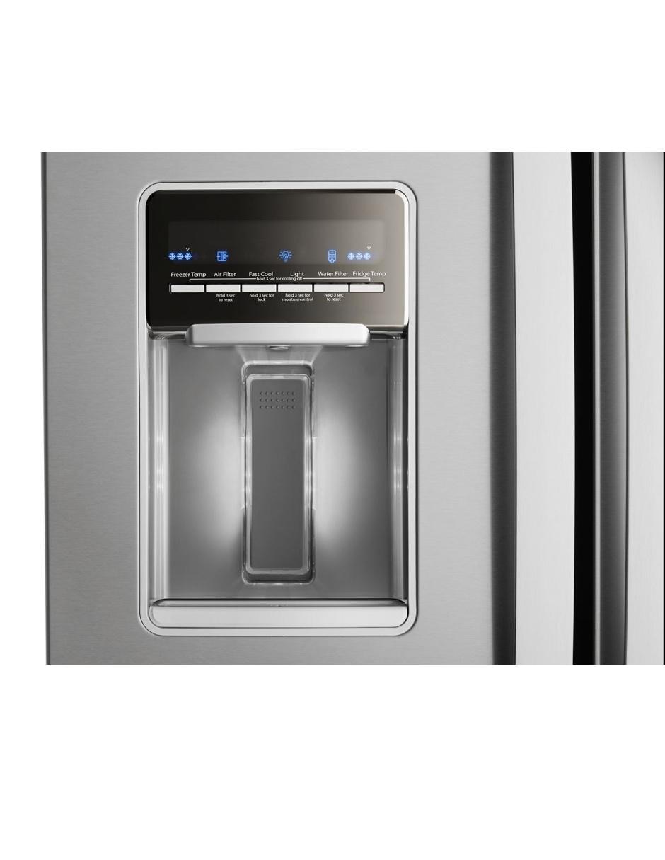 Refrigerador French door Whirlpool 20 pies tecnología no frost MWRF220SEHM