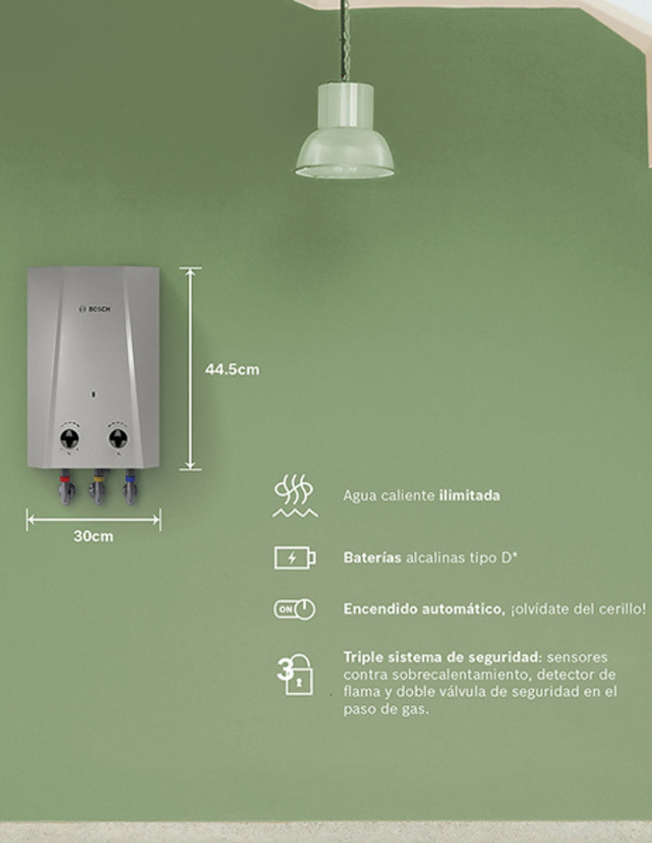 Calentador alta recuperación Easy 5 L a gas LP 6