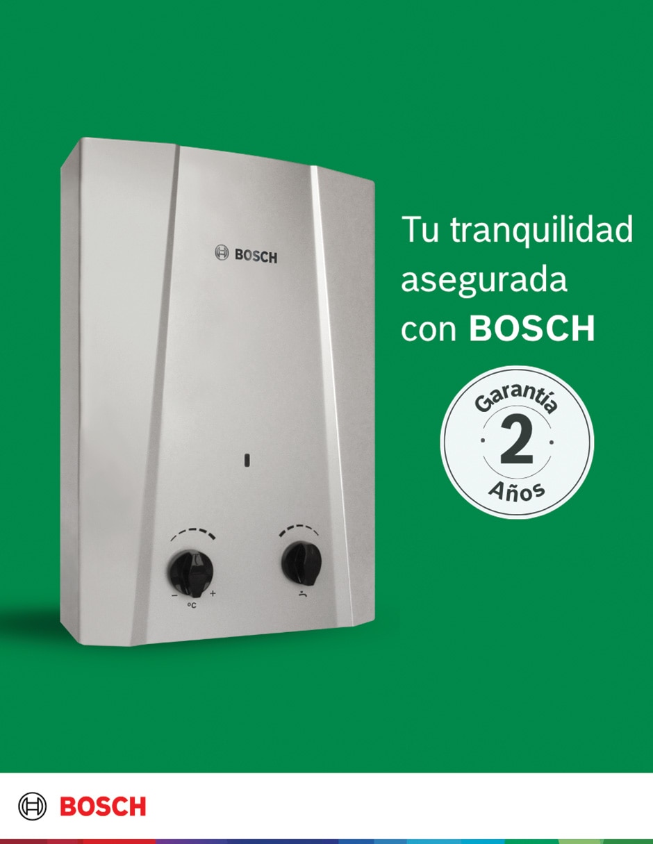 Calentador de paso Bosch Easy 5 L a gas natural 3