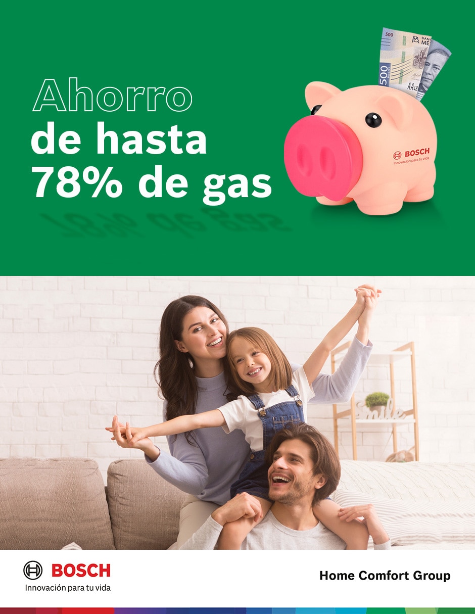 Calentador de paso Bosch Eco 11 L a gas natural