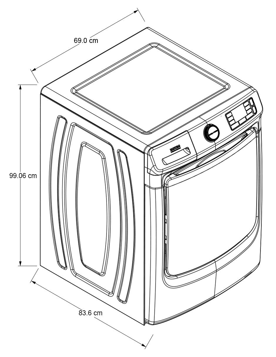 Lavadora 22 kg automática carga frontal 7MMHW6621HC 8