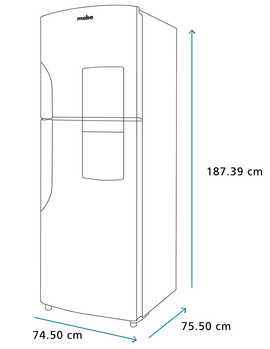 Refrigerador top mount 18 pies cúbicos fábrica de hielo RMS510ICMRX0 12
