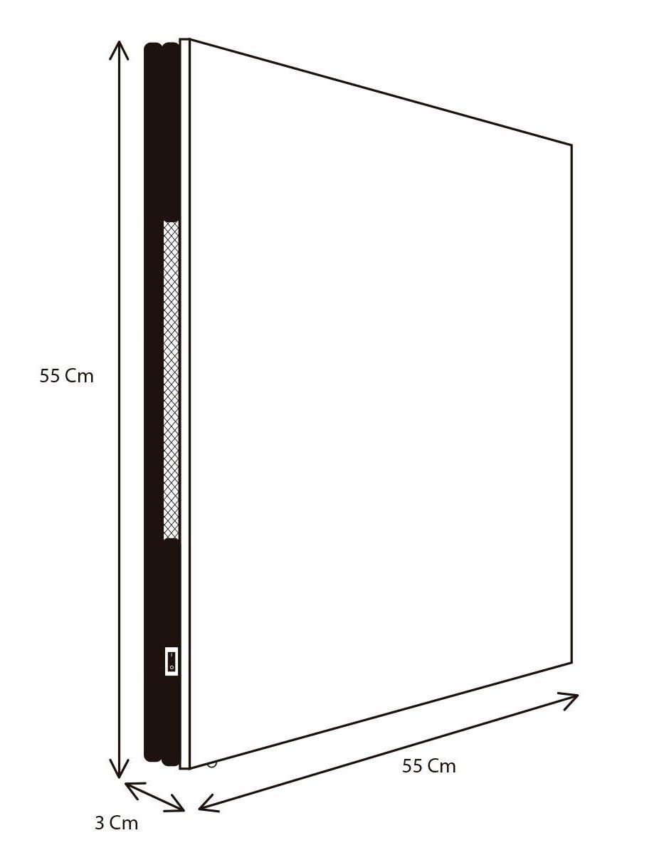 Calefactor Calor Solar 55 cm x 55 cm 342CaSol-N