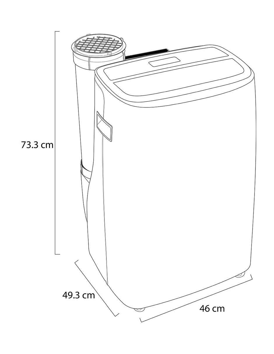 Aire acondicionado portátil Frío 14000 BTU LP1419IVSM 110-220 V 10