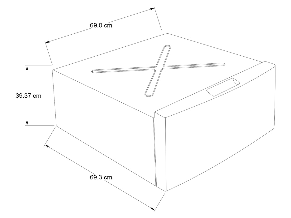 Pedestal blanco WFP2715HW 6