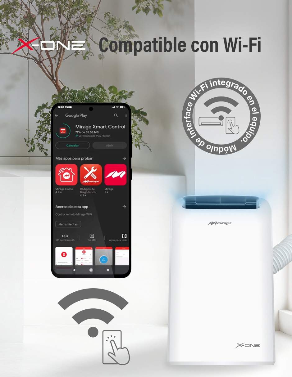 Aire acondicionado portátil frío 12000 BTU MAPS1211C 100 V 5