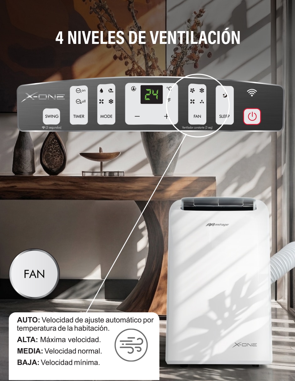 Aire acondicionado portátil frío 12000 BTU MAPS1211C 100 V 6