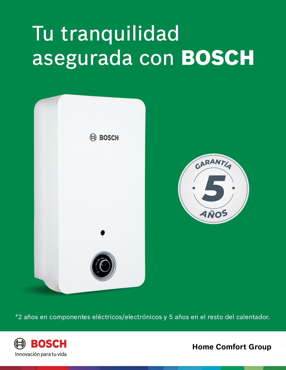Calentador de paso Bosch BALANZ VENTO 17 L gas natural
